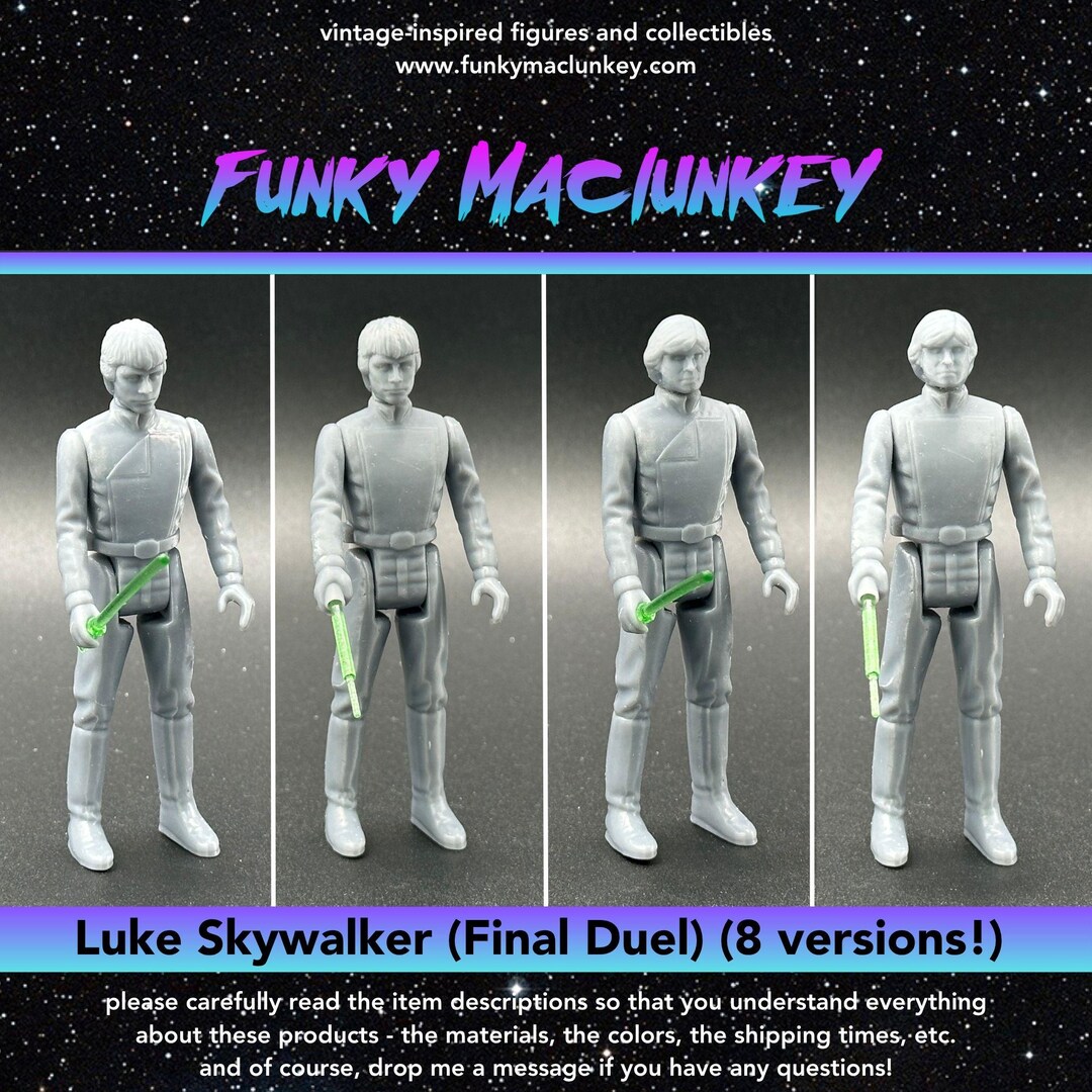 Vintage-style Star Wars Custom Luke Skywalker (final Duel) Action