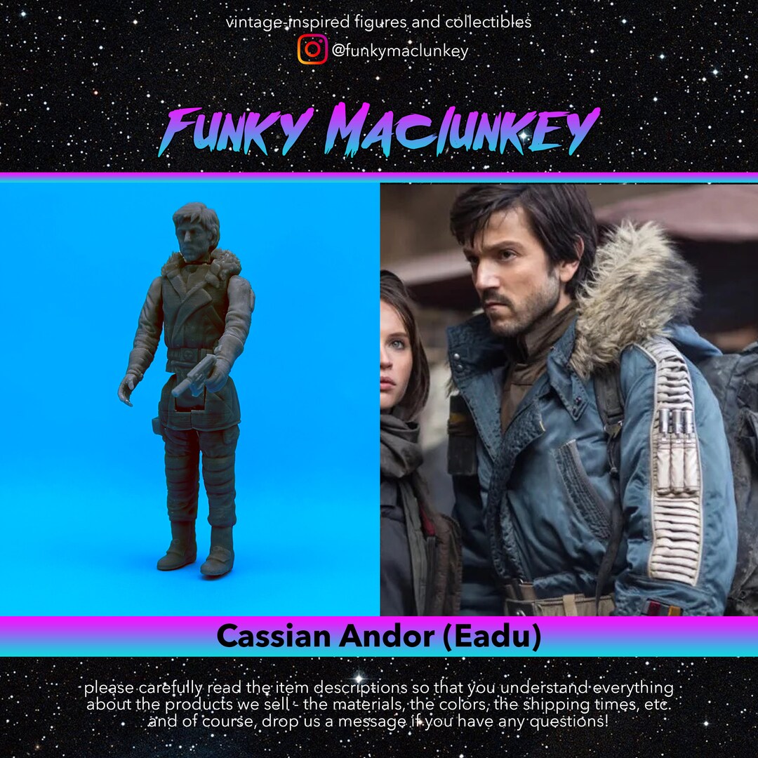 Vintage-style Star Wars Custom Cassian Andor (eadu) Action Figure - Etsy