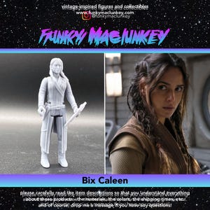 Vintage-style Star Wars Custom Bix Caleen (Andor) Action Figure