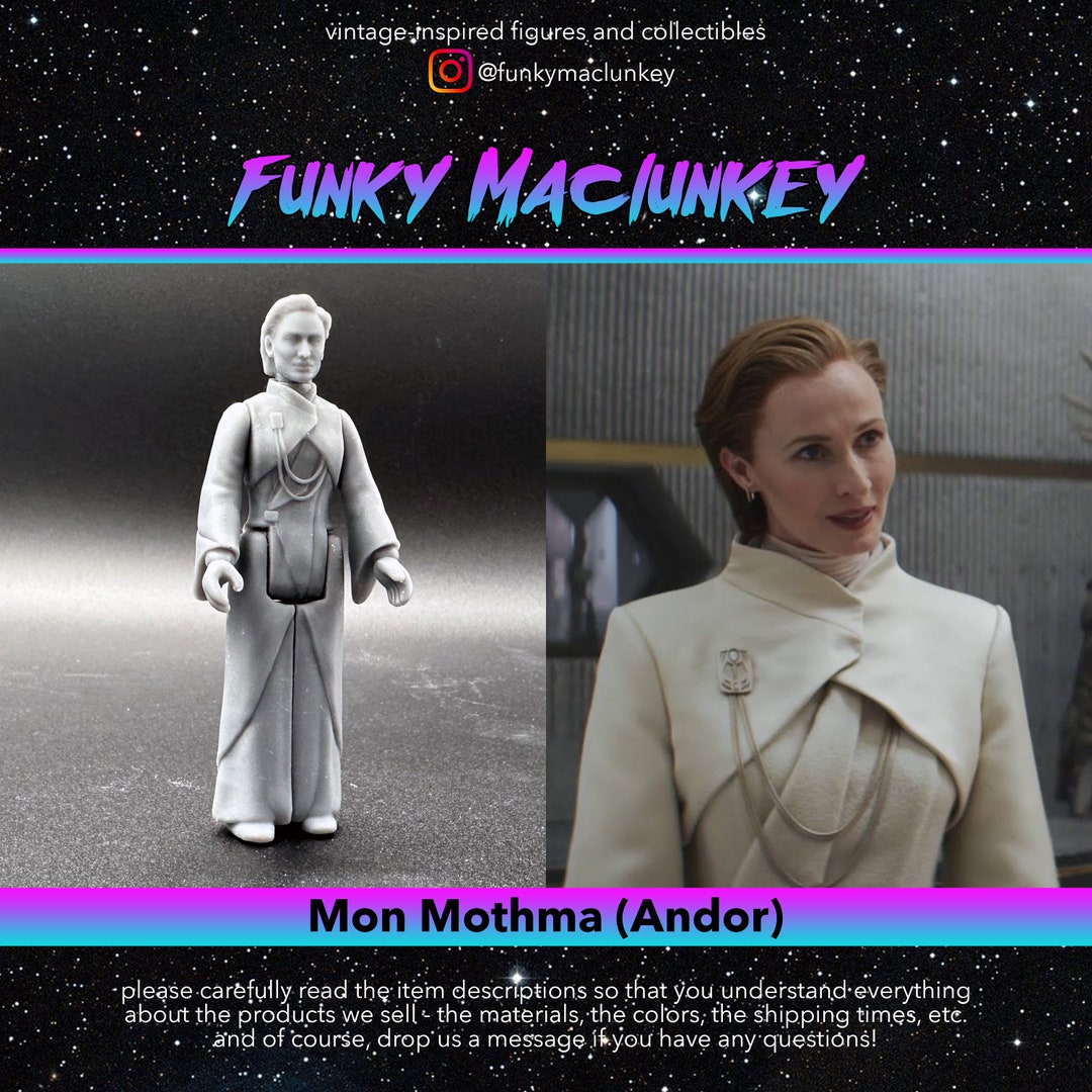Vintage-style Star Wars Custom Mon Mothma (andor) Action Figure - Etsy