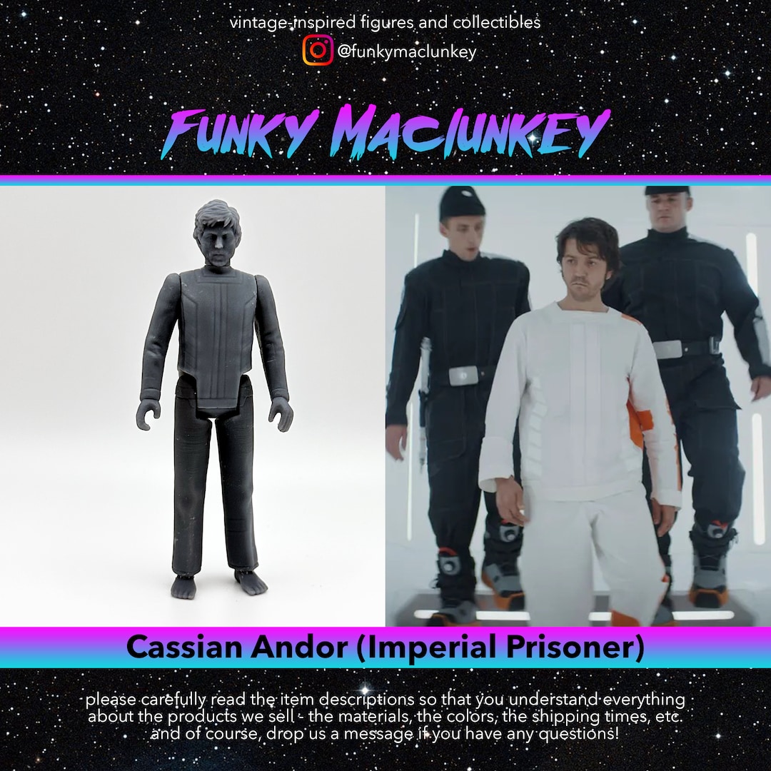 Vintage-style Star Wars Custom Cassian Andor prisoner Action - Etsy