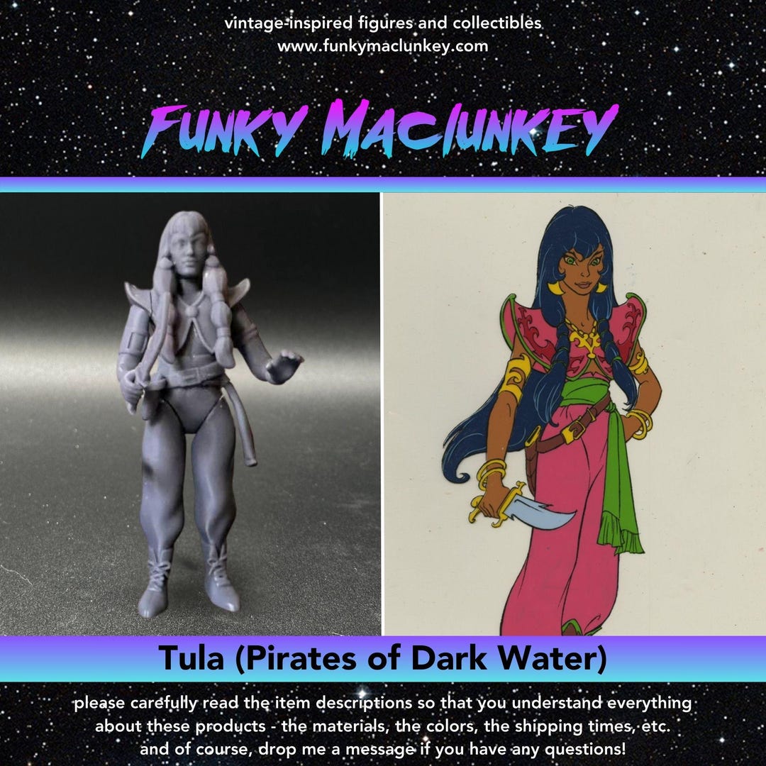 Vintage-style Tula (pirates of Dark Water) Action Figure - Etsy