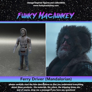 Vintage-style Star Wars Custom Action Figure: The Ferry Speeder Driver from The Mandalorian