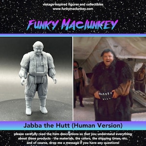 Vintage-style Star Wars Jabba the Hutt (Human Version) Action Figure