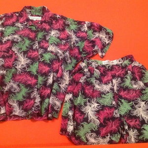 Vintage 1980&#39;s Norma Kamali Shirt and Short set