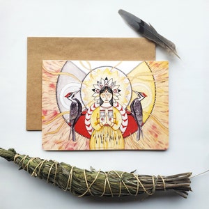 Greeting Card "Homeland", watercolor and pencil art illustration, greeting card, birthday card, wish card