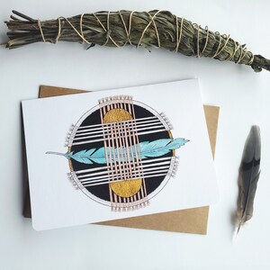 Greeting Card "Drum", watercolor and pencil art illustration, greeting card, birthday card, wish card
