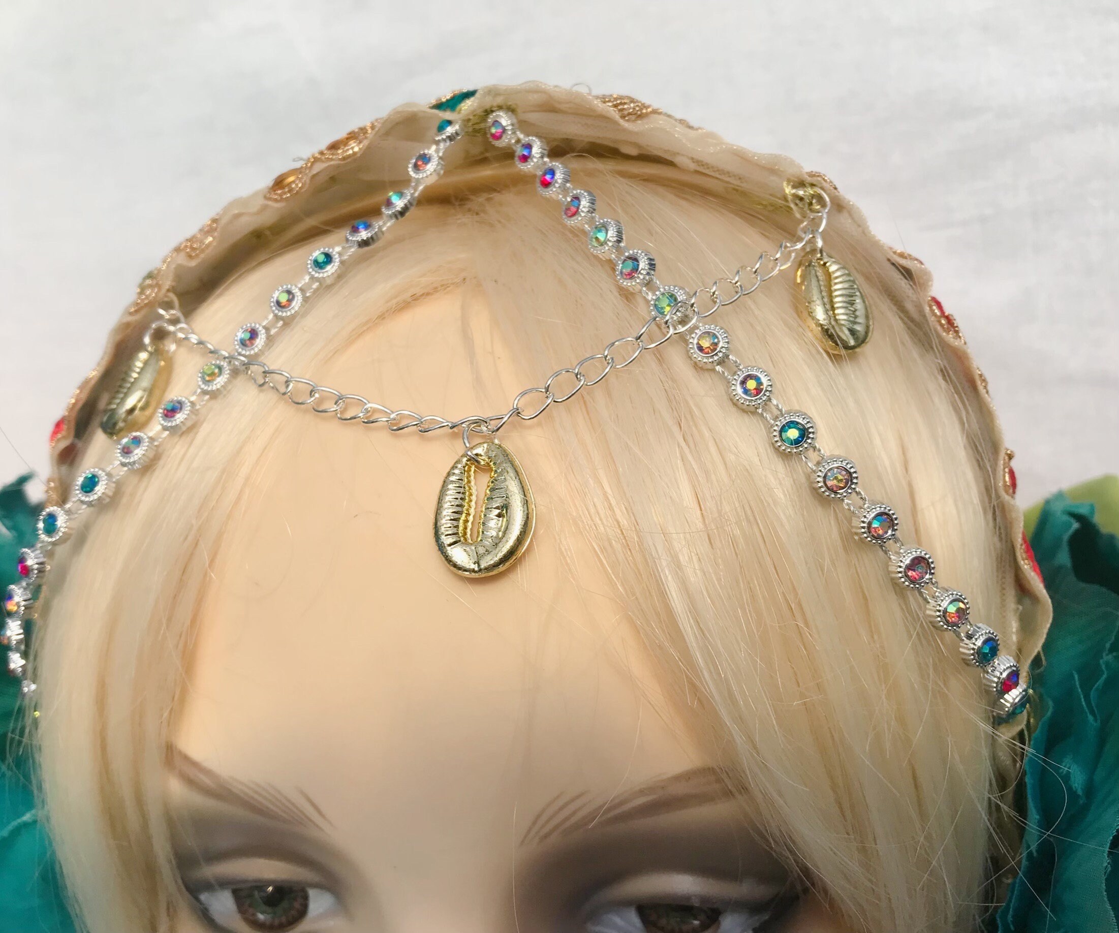 Burning Man / Festival / Fairy Handmade Hair Accessory Forest Fairy Headdress Flower Crown Burning Man Hair Band  main image 3