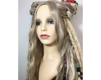 Lace Front Dread Braid Full 613 Blonde Wig Twist Soft 