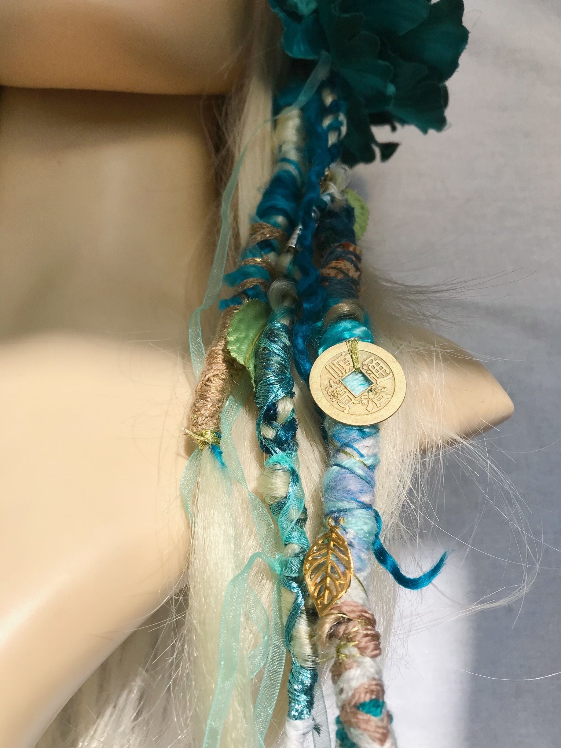 Burning Man / Festival / Fairy Handmade Hair Accessory Forest Fairy Headdress Flower Crown Burning Man Hair Band  main image 2