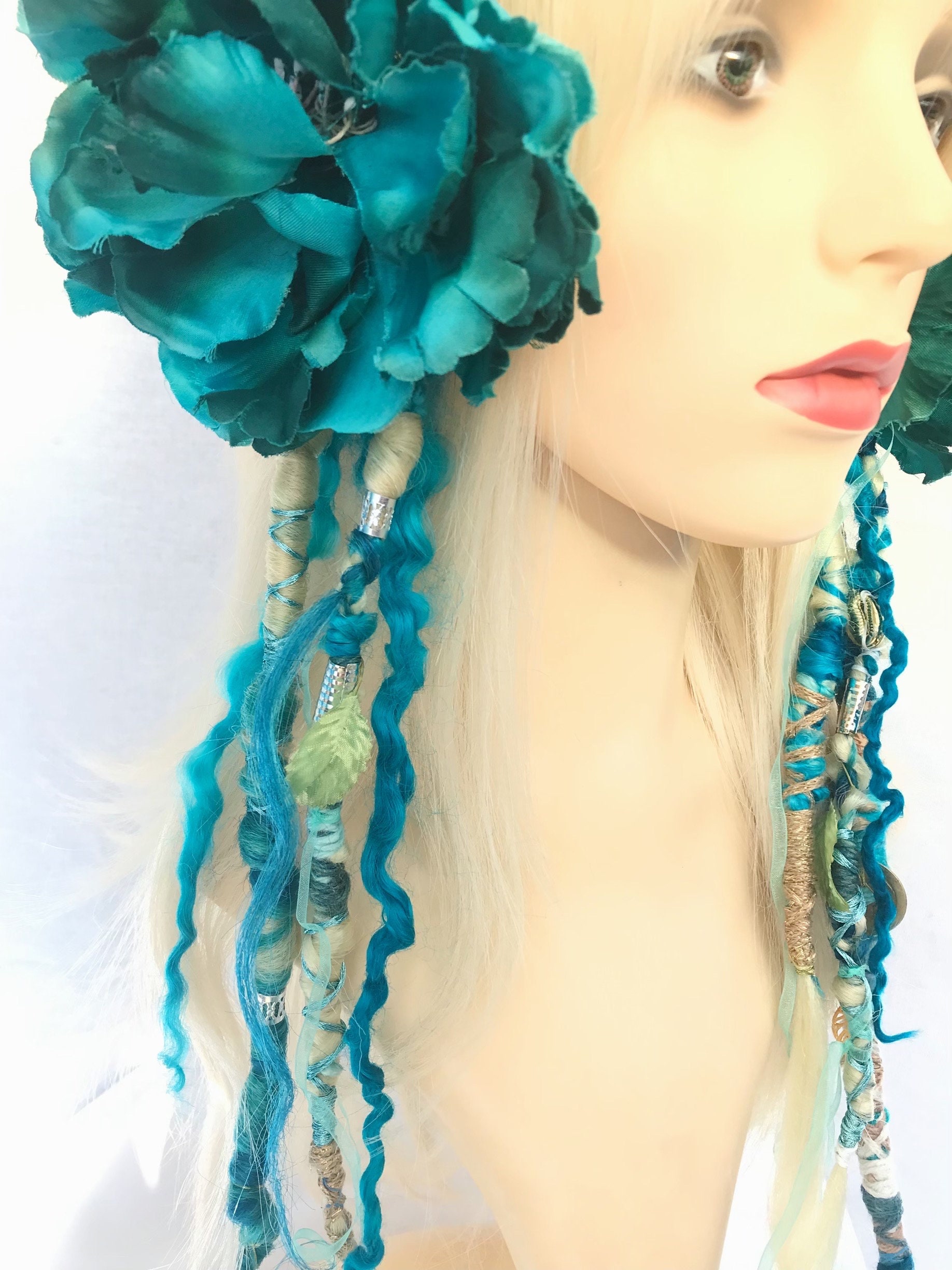 Burning Man / Festival / Fairy Handmade Hair Accessory Forest Fairy Headdress Flower Crown Burning Man Hair Band  main image 4