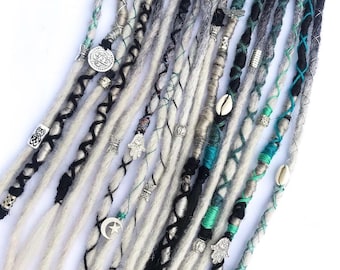 Lounoke 24 In 30 Strands Boho Braid Dreadlock Extensions, 613 Blonde Synthetic Curly Dreads Extensions With Box Braid, 100% Handmade Dreads Hippie Style Dreadlocks For Woman - Foto 12