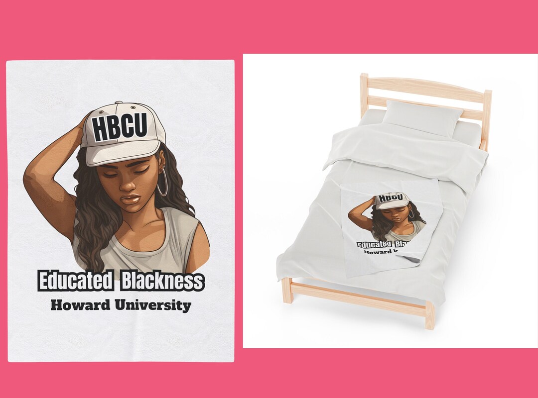 Custom HBCU Velveteen Plush Blanket, HBCU Graduate Decor, Future HBCU