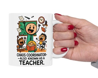 Fun Teacher&#39;s Mug - Cute Teacher Appreciation Gift, Classroom Decor, Back to School, Coffee Cup for Educators, Unique Teaching Supplies