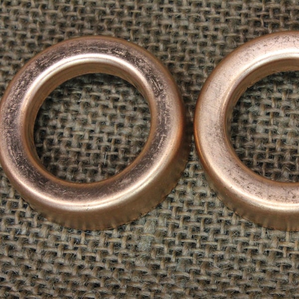 2 Medium Lightning Rod Ball End Caps Solid Copper New Replacement 1 3/8 X 15/16"~2*185