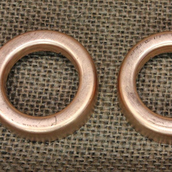 2 Large Lightning Rod Ball End Caps Solid Copper New Replacement 1 9/16 X 1 1/16~2*185