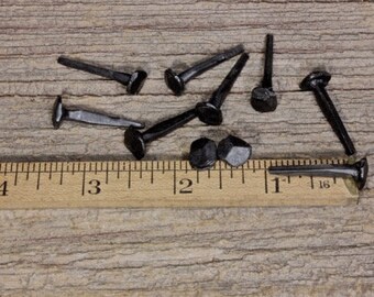 2 1//2/" Rose head 10 nails antique square wrought iron Spikes Decorative 2.5/"