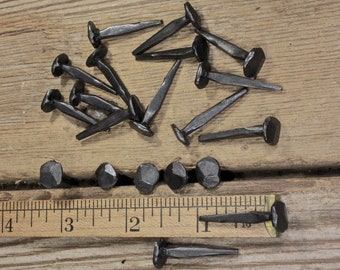 1 1//2/" Rose head 50 nails square wrought iron vintage rustic Decorative historic