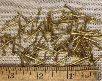 jewelry primer 50mm length stem 100x Flat head stem raw brass stem 26 gauge yarn gold metal nail very thin head nail 0.45mm wire