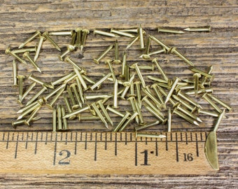 1//2” Solid Brass Brads 200pcs Small Head 18 gauge Escutcheon pins Europe made