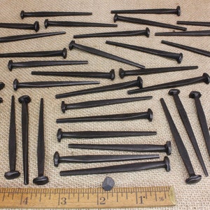 3&quot; Rosehead nails, 100 pieces, 3 inch decorative square hand forged look wrought iron Spike antique rustic look ~100*140.8