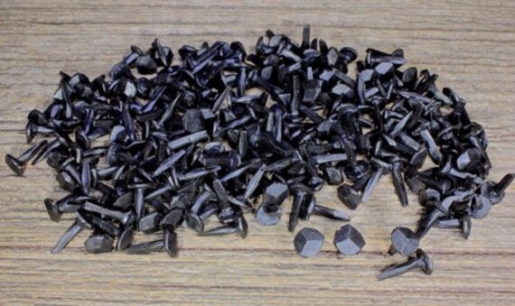 MroMax 40Pcs Upholstery Nails Tacks - 0.98" Head, Iron Red Copper Tone For Furniture Decor