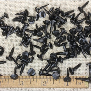5/8&quot; Rosehead nails Tacks, 50 pieces, 5/8 inch decorative square hand forged wrought iron antique rustic look ~50*140.3