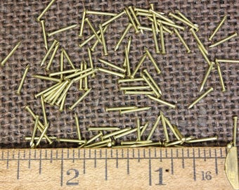 3/8 ”Braun Messing Nägel: 100 Stück, kleiner Kopf 1,0 mm Rosettenstifte aus den USA! 3/8 Zoll ~100*123.2