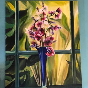 still life flower vase