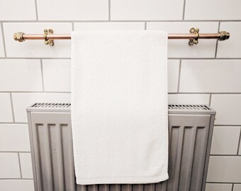 QuirkHub® Indynut Copper Towel Rack | Towel Rail | Towel Bar | Hand Towel Holder | Bath Towel Rail | Bathroom Towel Rack | Copper Towel Bar