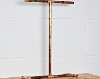 Copper Jewellery Stand, Antiqued Copper