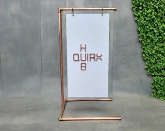 Bar Copper Schild zum Aufhängen: A Board Hochzeit, Salon, Café