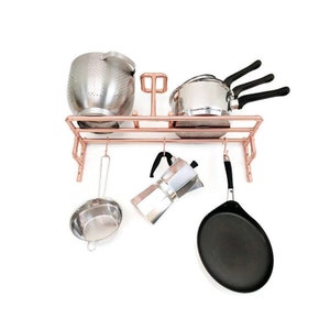 Copper Pot And Pan Rack | Pot And Pan Holder | Pan Hanging Rack