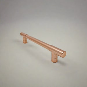 Handmade Copper T Bar Handle - Kitchen Cabinet Hardware (15mm)
