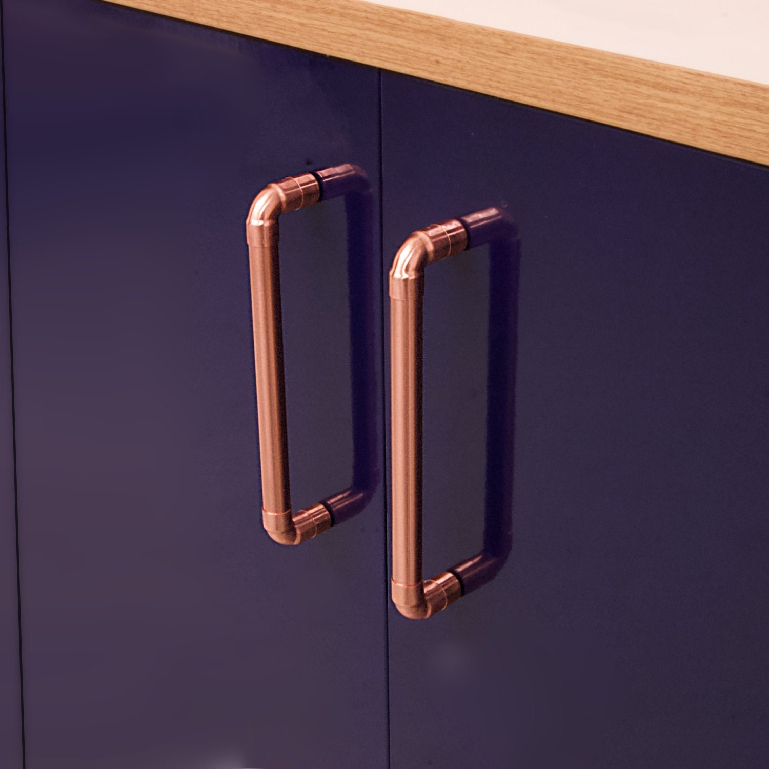 Copper Door Handles Copper Pull Kitchen Drawer Handles Etsy