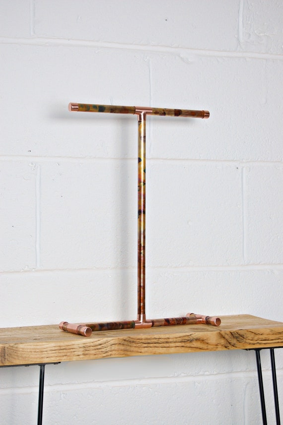 Antique Copper Jewellery Stand: Necklace Hanger, Jewellery Storage