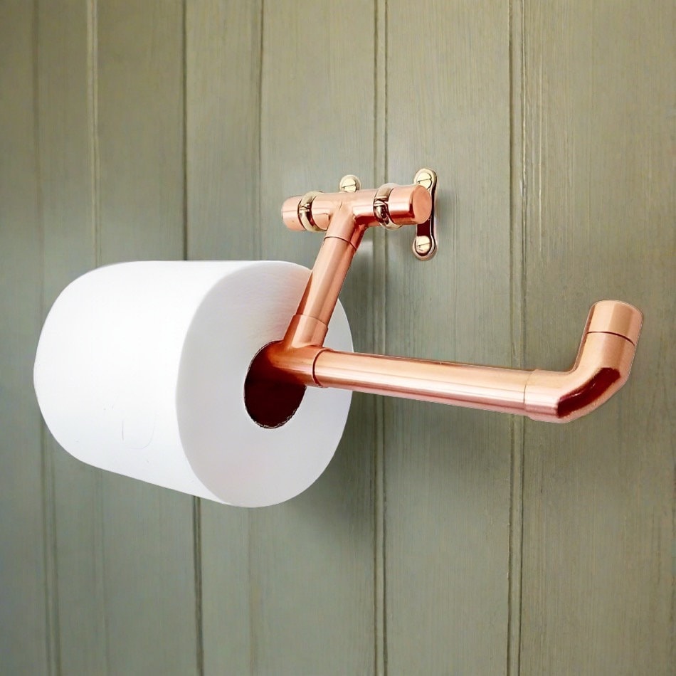 Porte-Rouleau Toilette Pivotant Double Poteau – Acier Inoxydable 304 – Compatible Rouleaux Méga 15 Cm