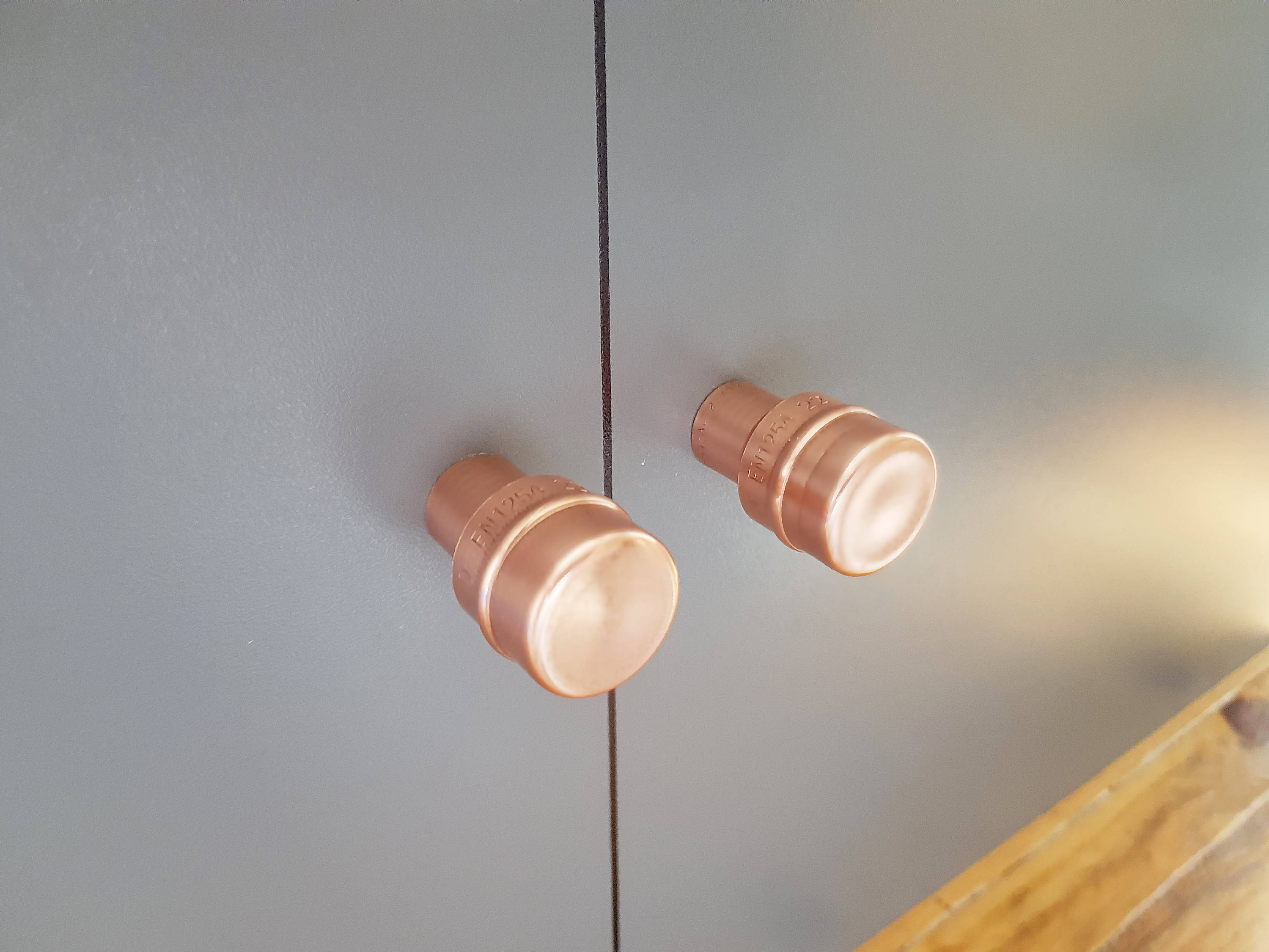 Fluted Copper Drawer or Door Knobs Copper Handles and Knobs Etsy UK