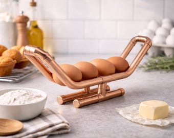 Copper Egg Holder – Modern Kitchen Egg Rack