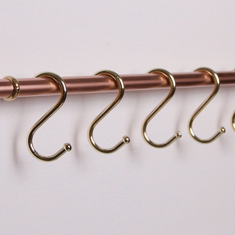 Copper Kitchen Utensil Rail Etsy