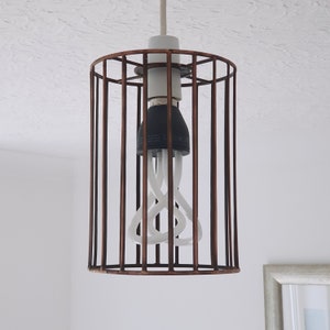 Bell Cage Retro Pendant Hanging Light Shade | Bird Cage Light Shade | Metal Wire Light Shade