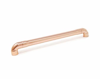 Copper Kitchen Door Handle | Kitchen Drawer Handle | Copper Pull Handle | Low Profile Kitchen Door Handle