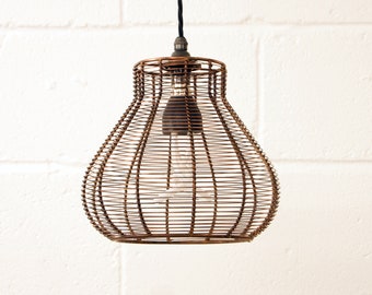 Bell Cage Retro Pendant Hanging Light Shade | Bird Cage Light Shade | Metal Wire Light Shade