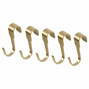 Ganci per riporre utensili da cucina in ottone / Ganci per pentole e padelle / Ganci per utensili in ottone per impieghi gravosi / Ganci per padelle / Ganci neri per appendere gli utensili da cucina