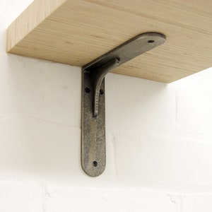 Antique Iron Cast Iron Shelf Bracket: Rustic Industrial Decor