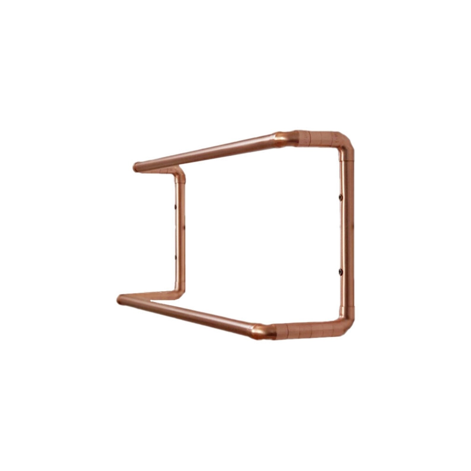 Copper Towel Rail Double Rail Towel Rack Bathroom Towel Rail Etsy