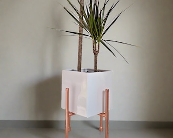Handgemachter reiner Kupfer Blumenstnder: Indoor-Gartendekor - Etsy  sterreich