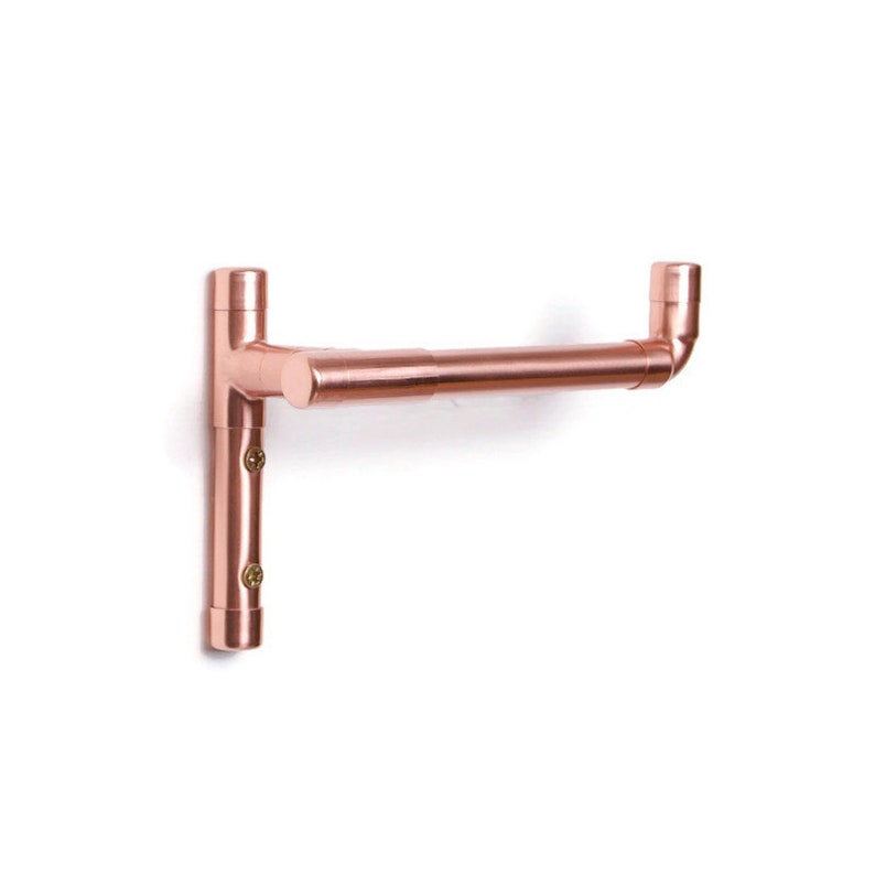 Copper Toilet Roll Holder & Towel Rail Set Etsy UK