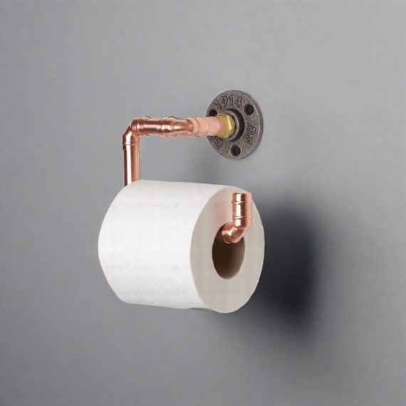 Copper coloured toilet roll holder discount