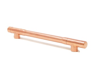 Copper Kitchen Door T Bar Handle | Kitchen Drawer Handle | Copper Pull Handle | Low Profile Kitchen Door Handle